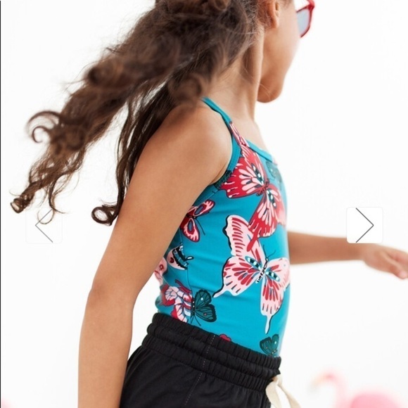 Hanna Andersson NWT Sunblock One Piece Swimsuit Bold Butterflies Size 2T (85) - Picture 7 of 8